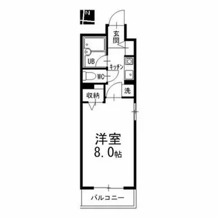 ハイネス修芳【2階】の間取り