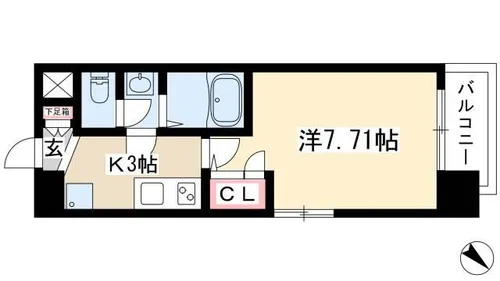 アルフィーレ新栄【5階】の間取り