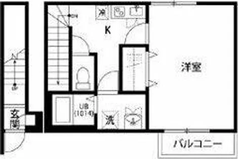 アンプルール リーブル paseo【202号室】の間取り