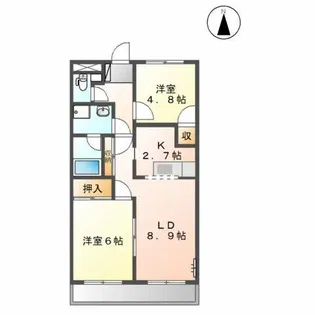 ベルエアー【2階】の間取り