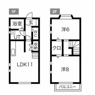 愛知県春日井市宮町【タウンハウス】の間取り