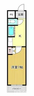 1Kの間取り画像