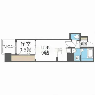 セレニテ堺筋本町プリエ【12階】の間取り