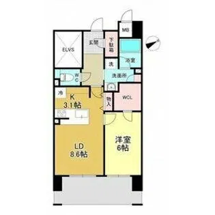Grand Palace IKAI【5階】の間取り