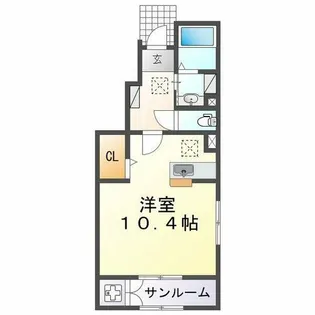 ヴィスキオ大蔵海岸【1階】の間取り