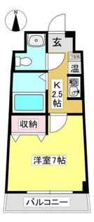 セラヴィ坂崎【509号室】の間取り