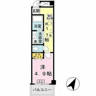 マグノリアパレス【213号室】の間取り