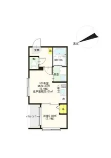 ベルルミエール中川【1階】の間取り