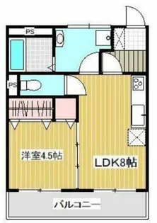 加美駅前コーポ【3階】の間取り