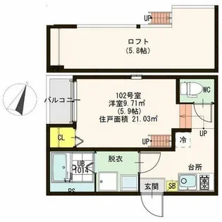 ラ・ヴェネレ【1階】の間取り