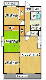 セトン旭【6階】の間取り