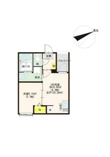 ベルルミエール中川【1階】の間取り