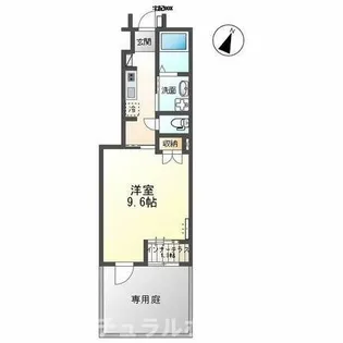 ベセルカ ビュー【1階】の間取り