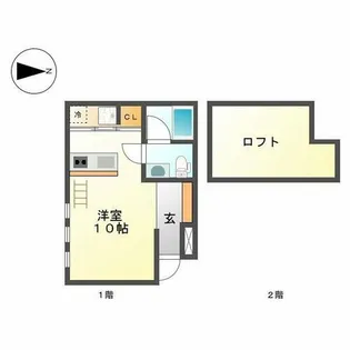 コレクション名城公園【1階】の間取り