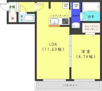 GRAN DUKE八軒【2階】の間取り