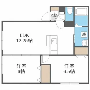 プリメーラ八軒【2階】の間取り