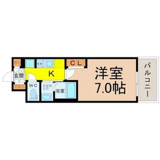 エステムコート名古屋鶴舞シエル【4階】の間取り