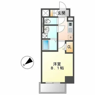エスリード名古屋東別院【7階】の間取り