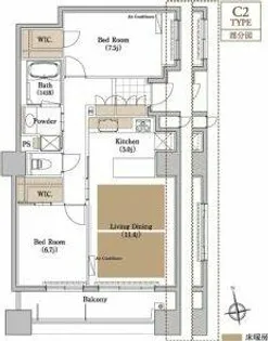 プライムメゾン御器所【8階】の間取り