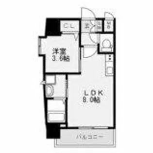 ERIOS COURT 香春口【4階】の間取り