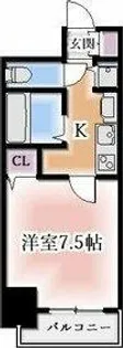 プレサンス泉アーバンゲート【5階】の間取り