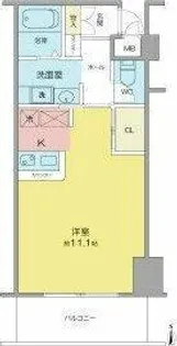鶴舞ガーデンコート【1階】の間取り