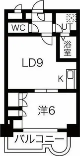 錦ハーモニービル【905号室】の間取り