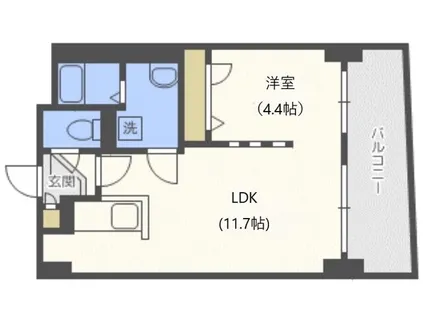ビッグパレス中島公園【4階】の間取り