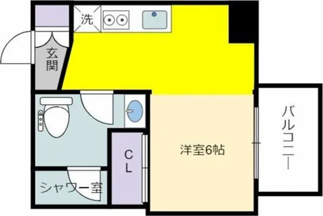 BIANCASA水主町【5階】の間取り