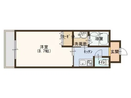 FLAT34上本町【5階】の間取り