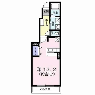 クラール・セイバリー Ⅰ【1階】の間取り
