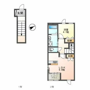 ラ・メゾンド浅生【2階】の間取り