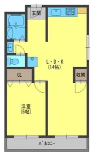 コーポラス都Ⅰ【4階】の間取り