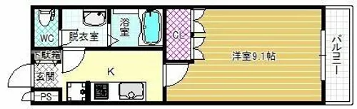 メゾンラフィーネ【2階】の間取り