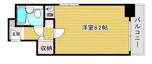エクセランス梅田西【2階】の間取り