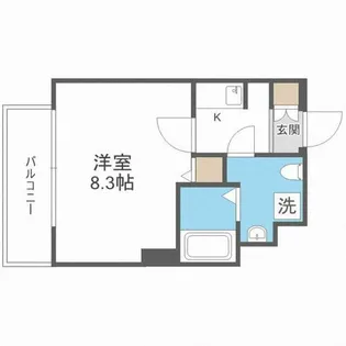 セレニテ難波西【4階】の間取り