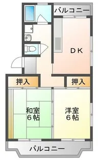 浜田ハイツ【3階】の間取り