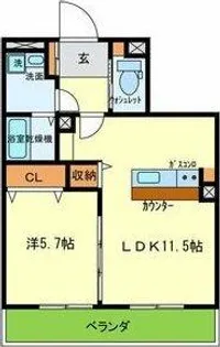 ファスタシオン【4階】の間取り