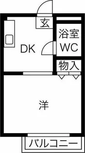 ヴィレッタ住吉【4階】の間取り