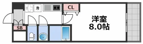 MV.imp大阪鶴橋【7階】の間取り