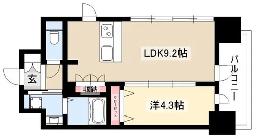 アドバンス名古屋モクシー (旧 ADVANCE NAGOYA MOXI【1511号室】の間取り