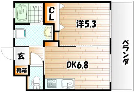 フェルト【3階】の間取り