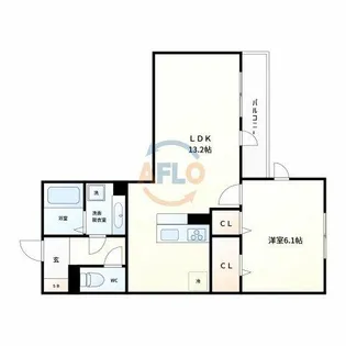キャトル セゾン【2階】の間取り