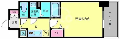 アドバンス大阪バレンシア【11階】の間取り