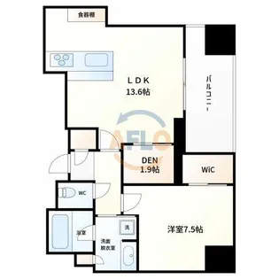 ザ・パークハウス大阪梅田タワー【20階】の間取り