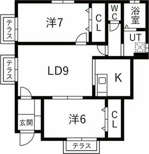 フレンズT【1階】の間取り