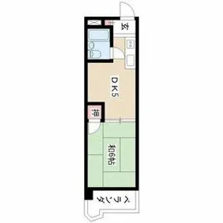 ビラ三秀中山【4階】の間取り