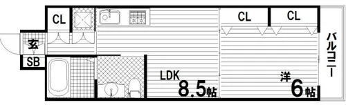 REGINA【8階】の間取り