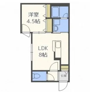 北海道札幌市中央区北六条西25丁目【マンション】の間取り