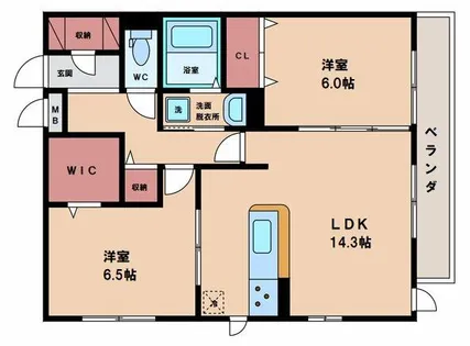 エクセルコート【3階】の間取り